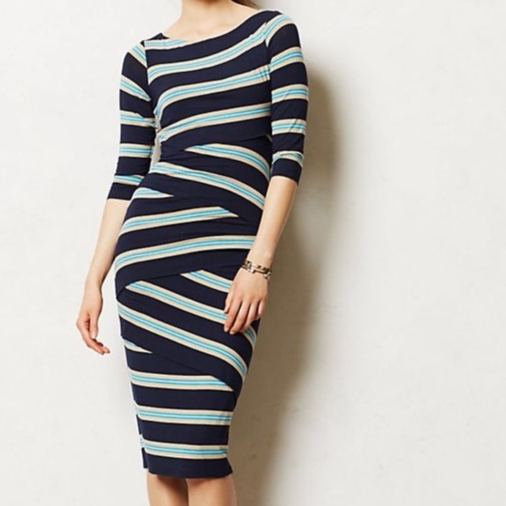Anthropologie Bailey 44 pieces column midi dress size small